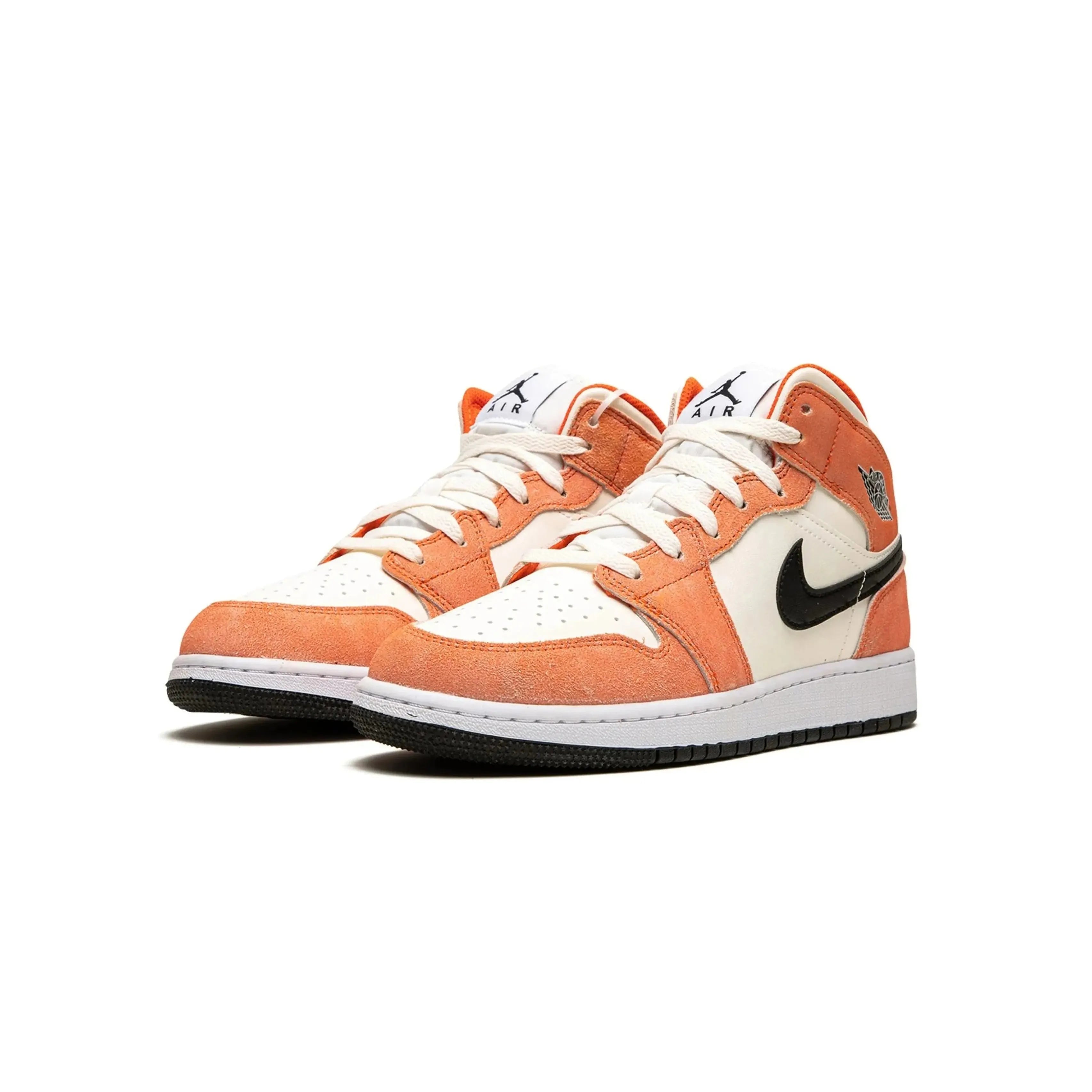 Air Jordan 1 Retro Mid Orange Suede - Bucharest Kicks