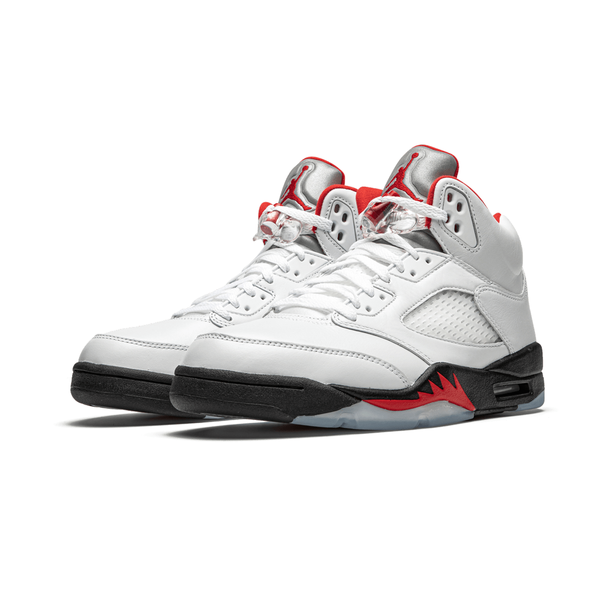 Air Jordan 5 Retro Fire Red Silver Tongue - Bucharest Kicks