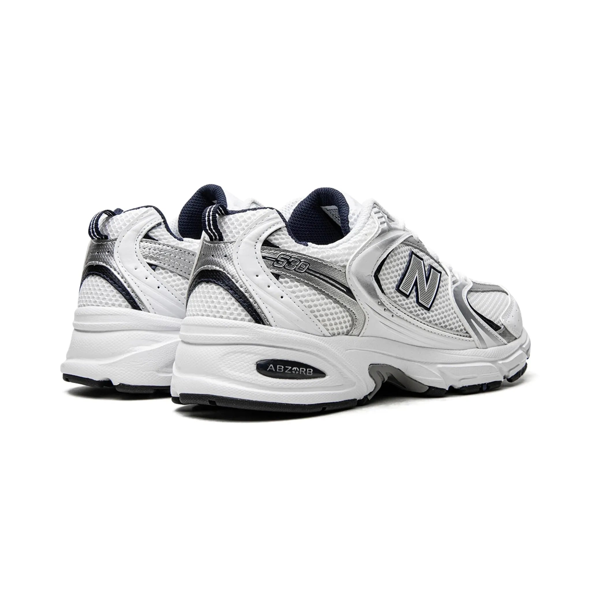 New Balance 530 White Silver Navy - Bucharest Kicks