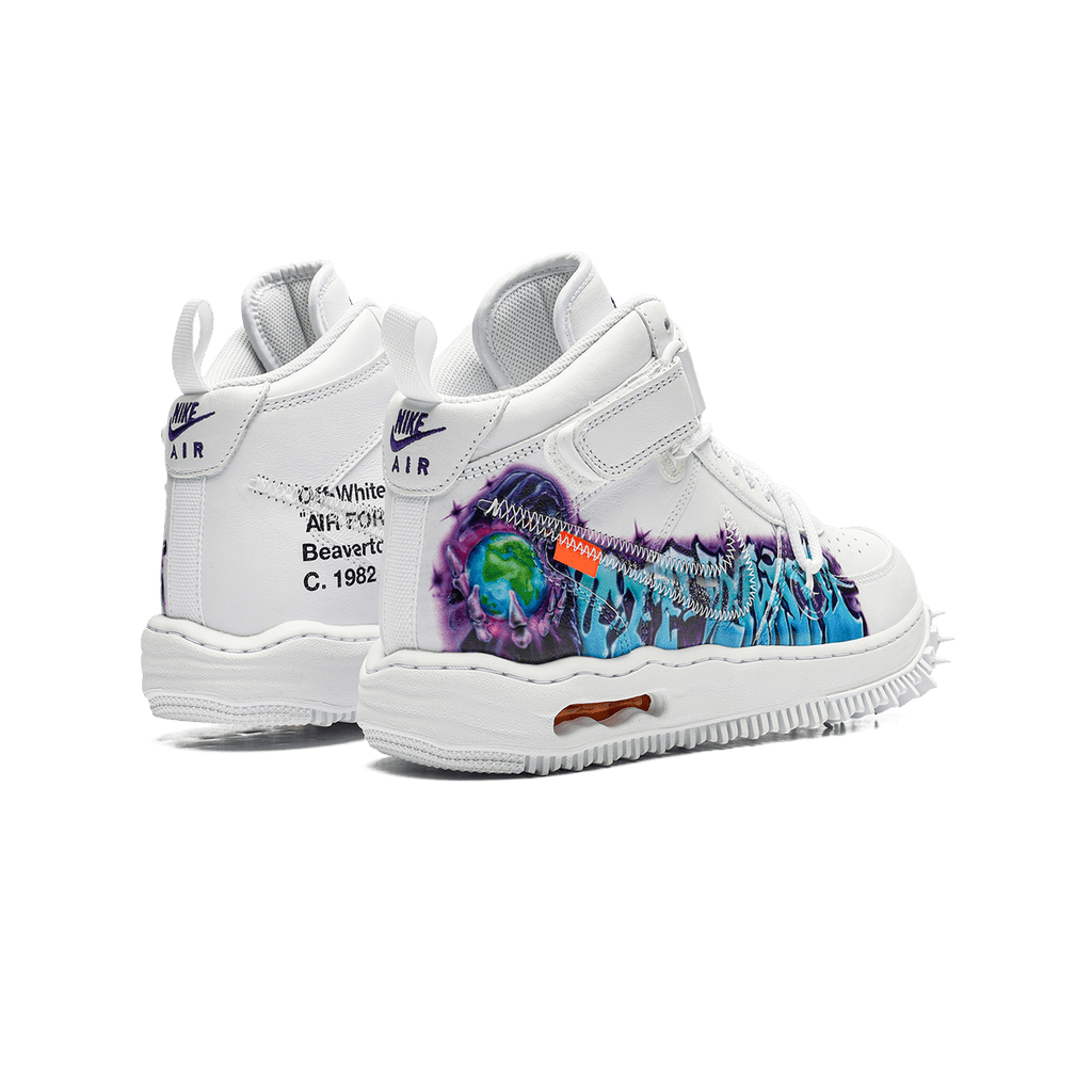 Nike Air Force 1 Mid Off - White Graffiti - Bucharest Kicks