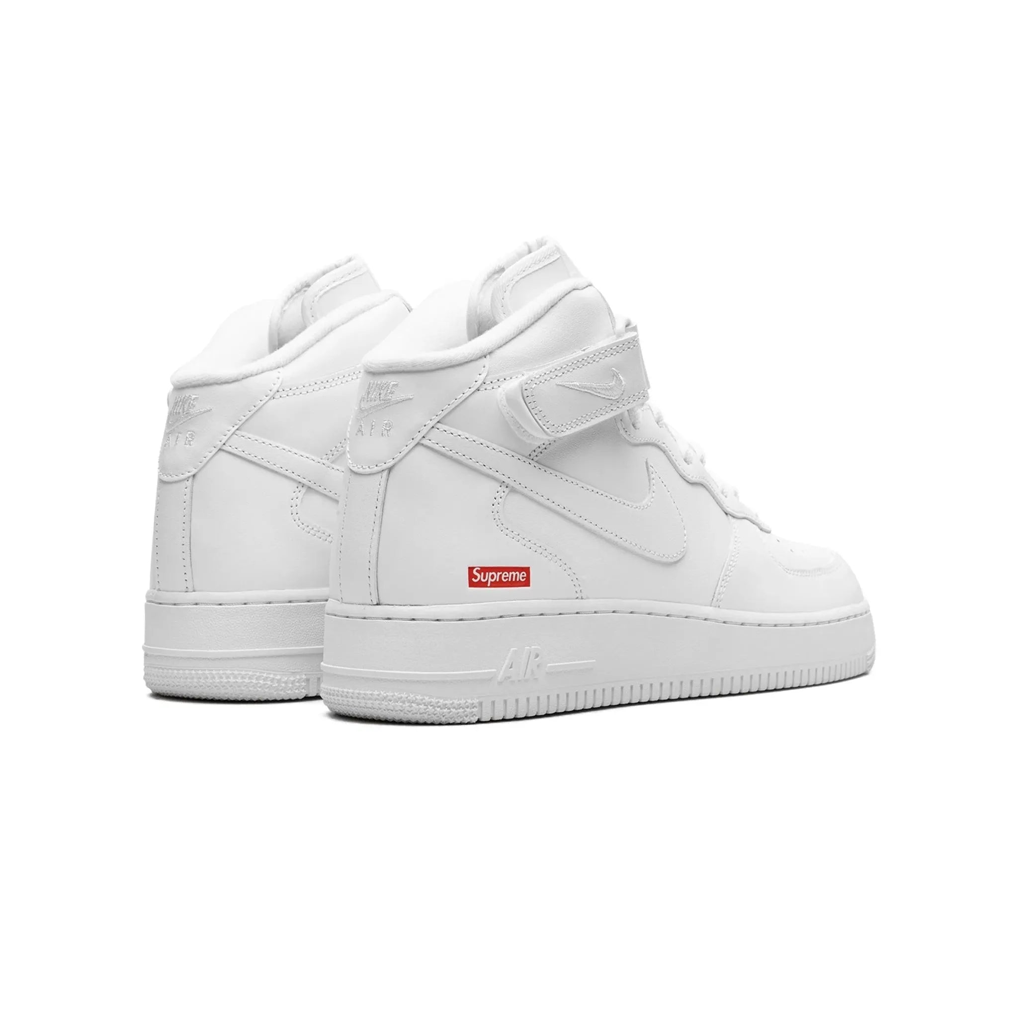 Nike Air Force 1 Mid Supreme Box Logo Triple White - Bucharest Kicks