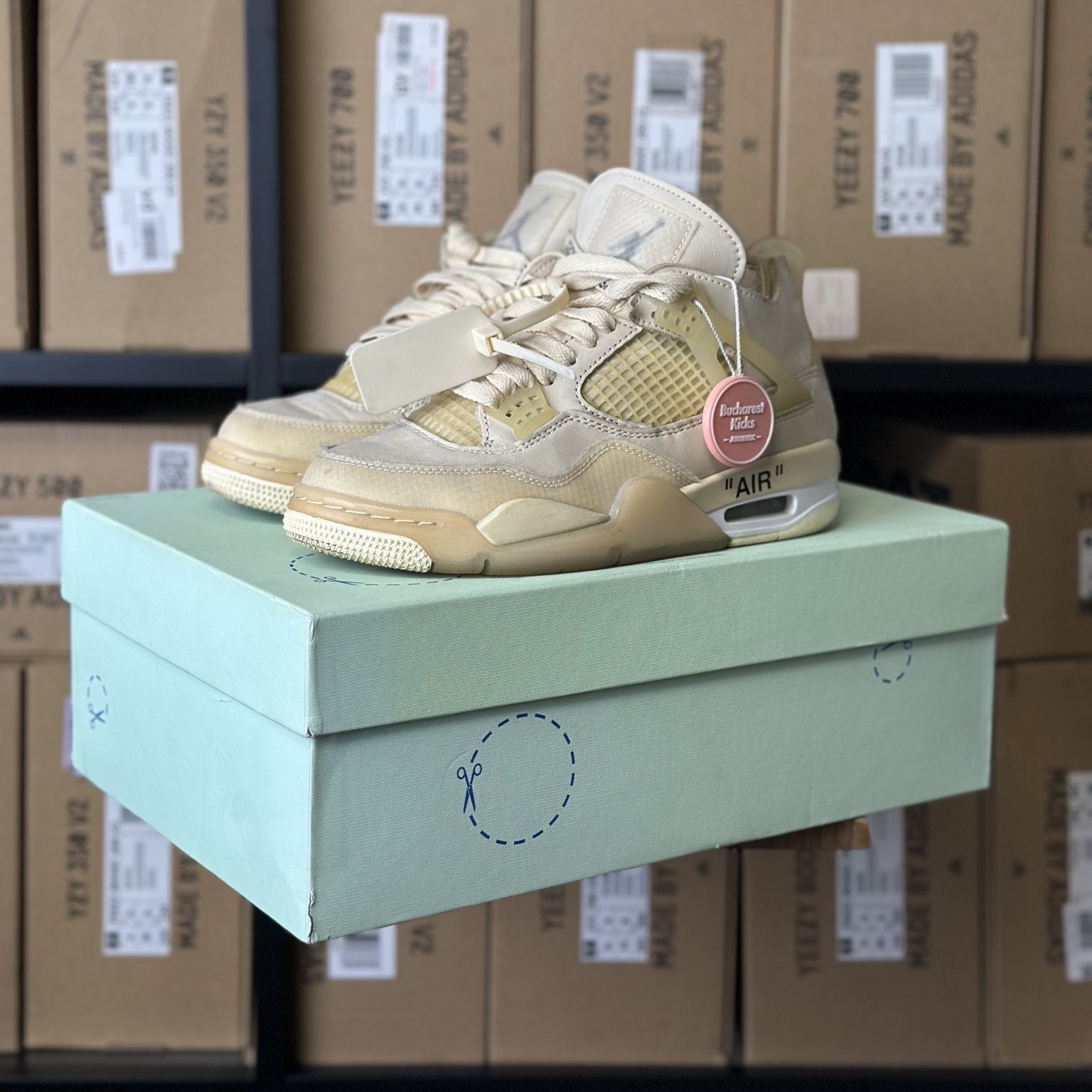 Jordan 4 Off - White Sail - 37.5 - Bucharest Kicks
