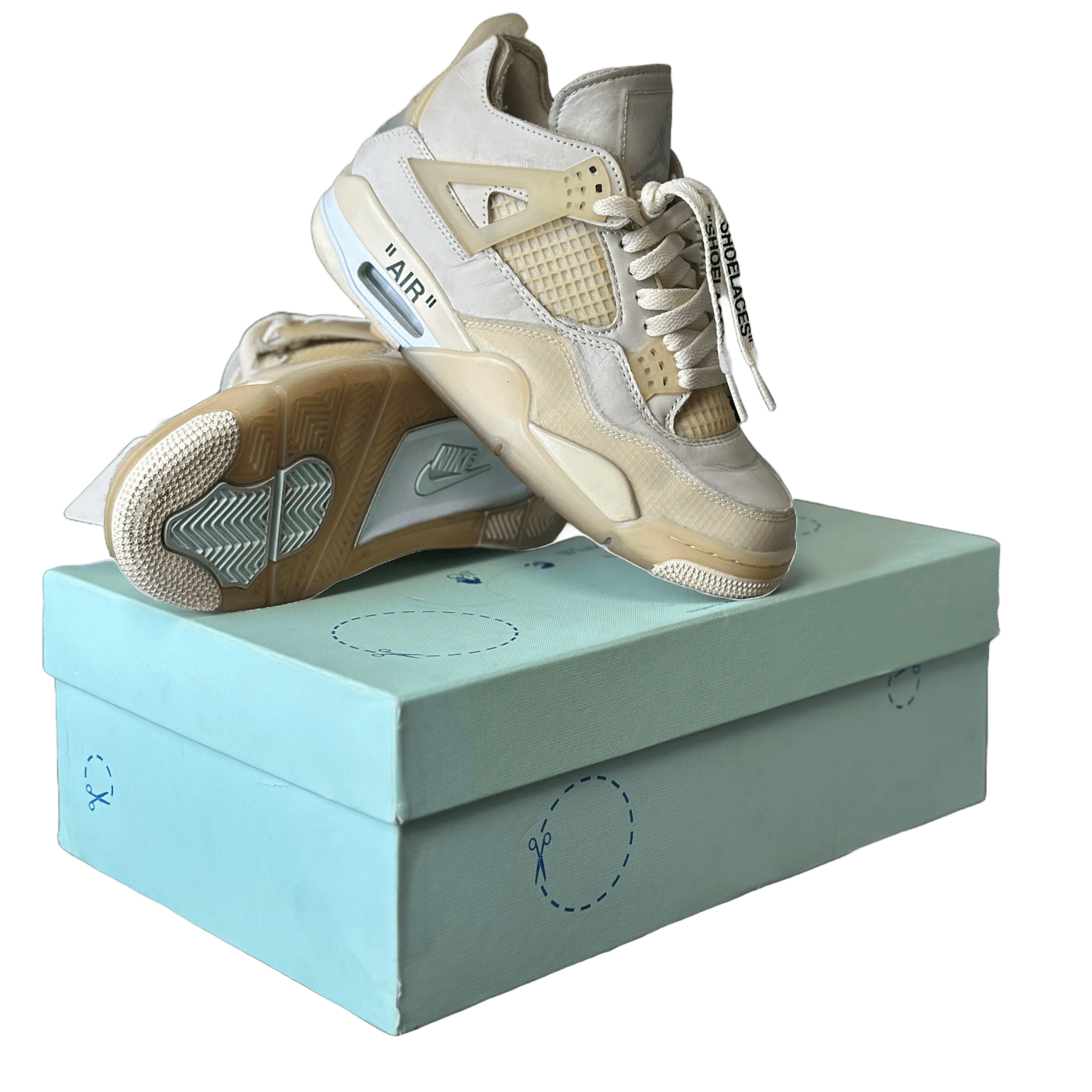 Jordan 4 Off - White Sail - 37.5 - Bucharest Kicks