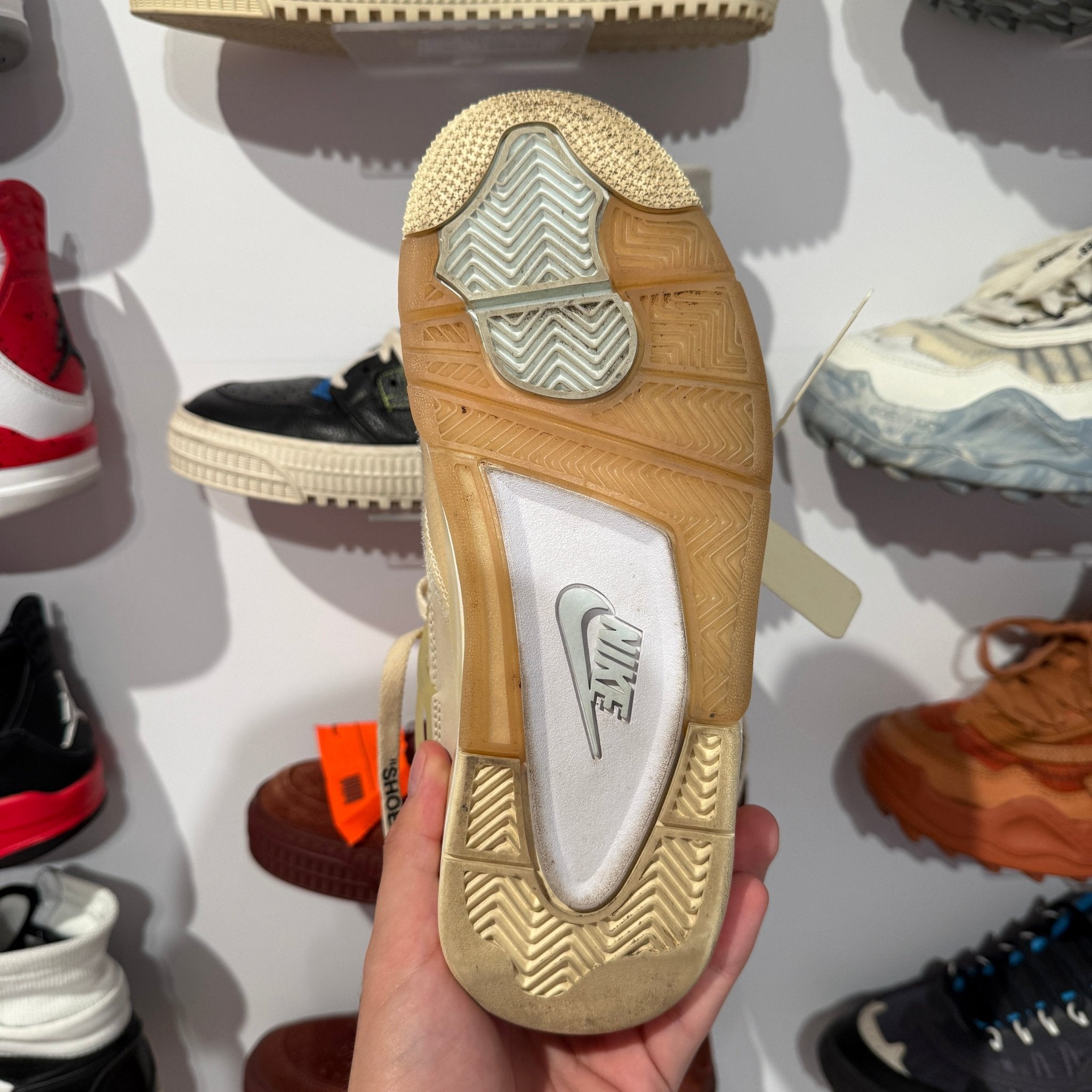 Jordan 4 Off-White Sail - 37.5