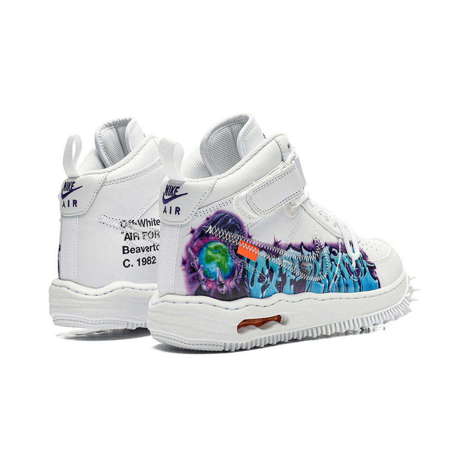 Nike Air Force 1 Mid Off - White Graffiti - Bucharest Kicks