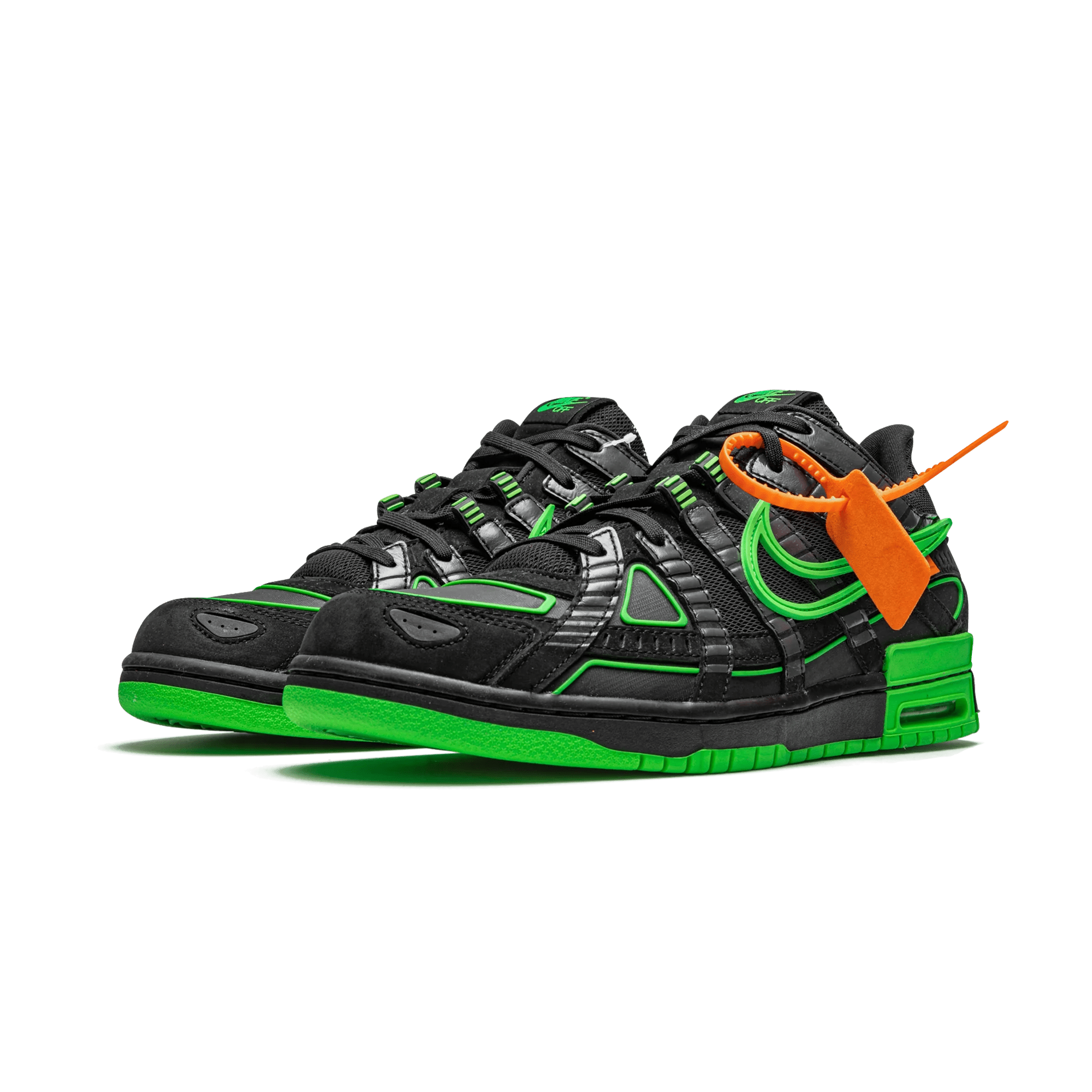 Nike Air Rubber Dunk Off - White Green Strike - Bucharest Kicks