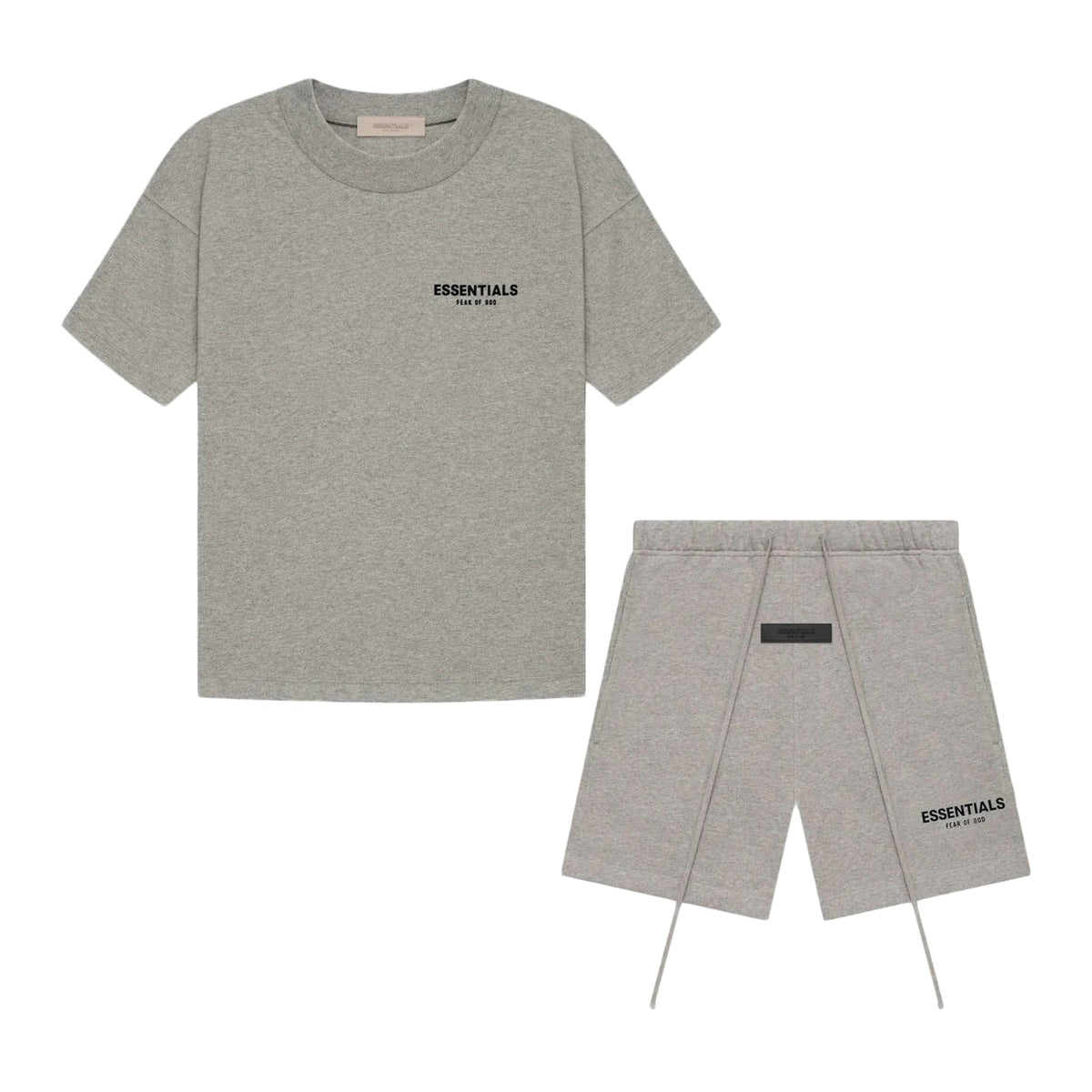 Set Tricou & Pantaloni Scurți Essentials Fear of God Dark Oatmeal - Bucharest Kicks